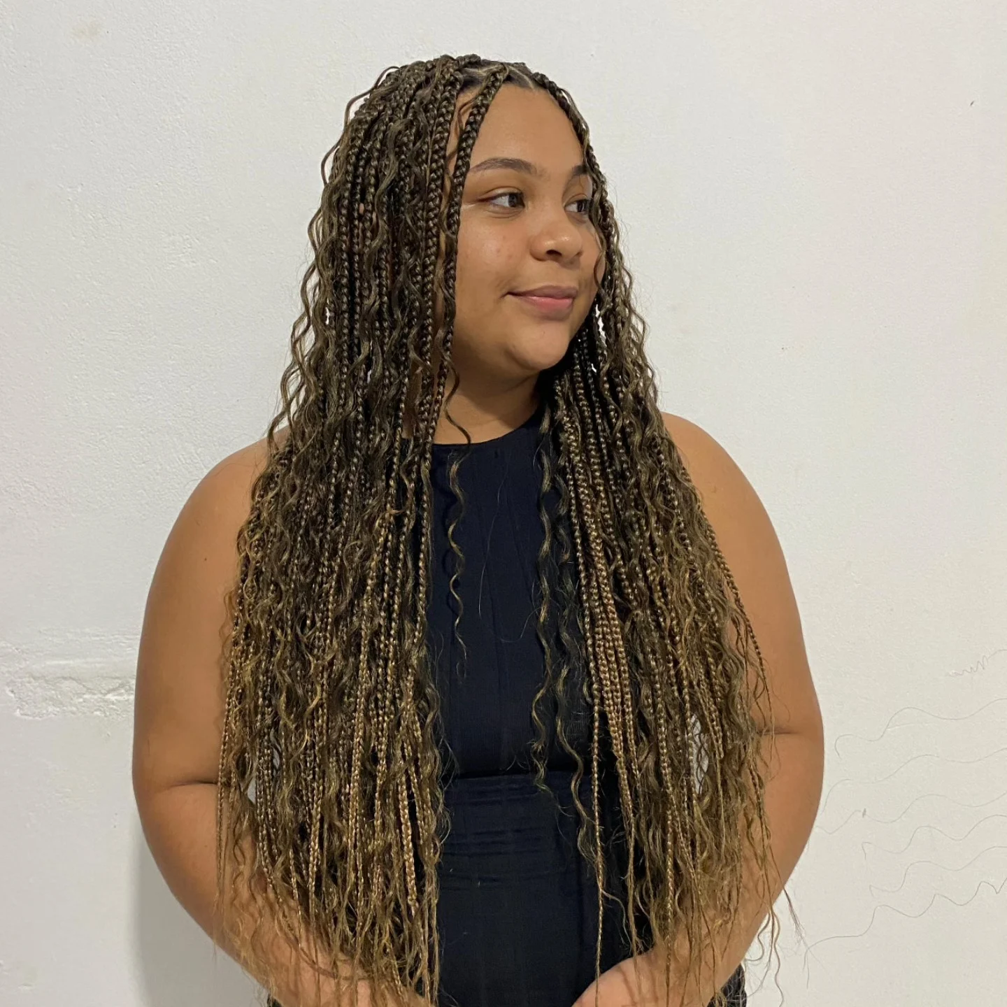 Goodees Braids finalizadas em cliente